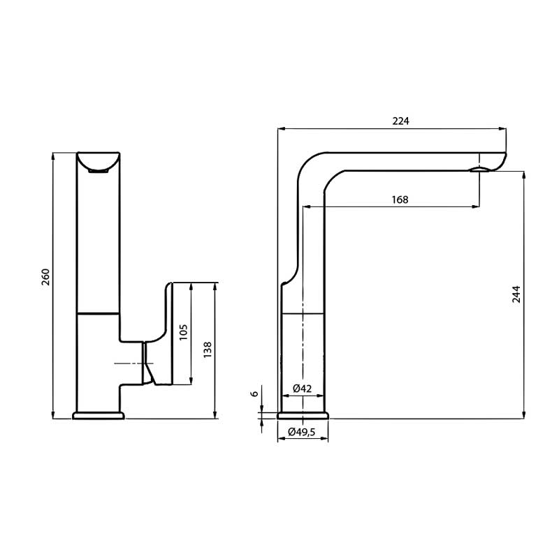 Смеситель для кухни AHTI SB101011 Sipoo - 1