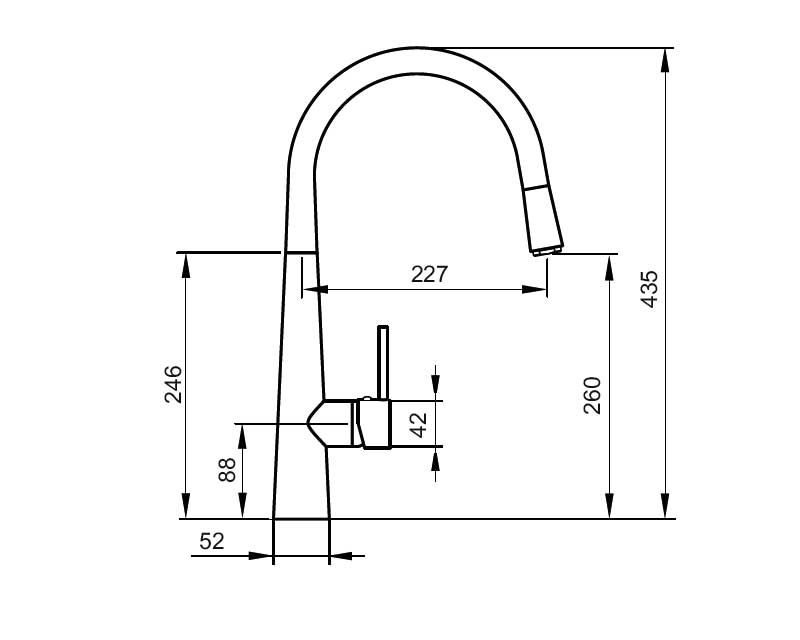 Смеситель для кухни AHTI KM813013 Kemi - 5
