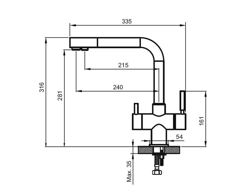 Смеситель для кухни AHTI KM813015 Kemi - 4