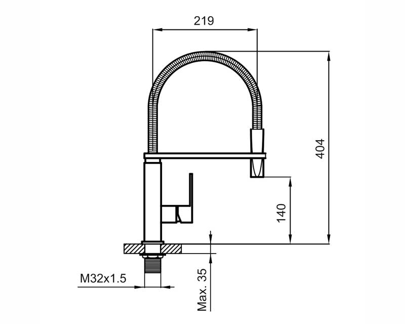 Смеситель для кухни AHTI KM823019 Kemi - 3