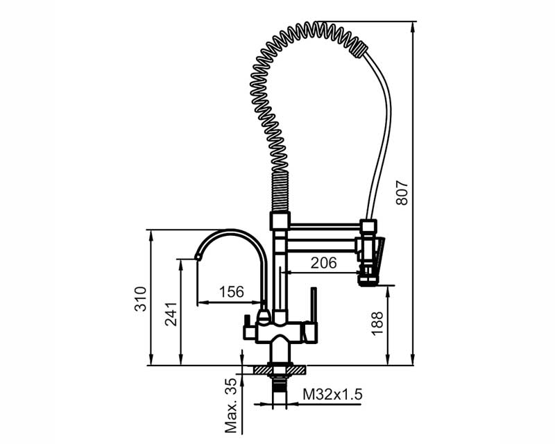Смеситель для кухни AHTI KM823020 Kemi - 3