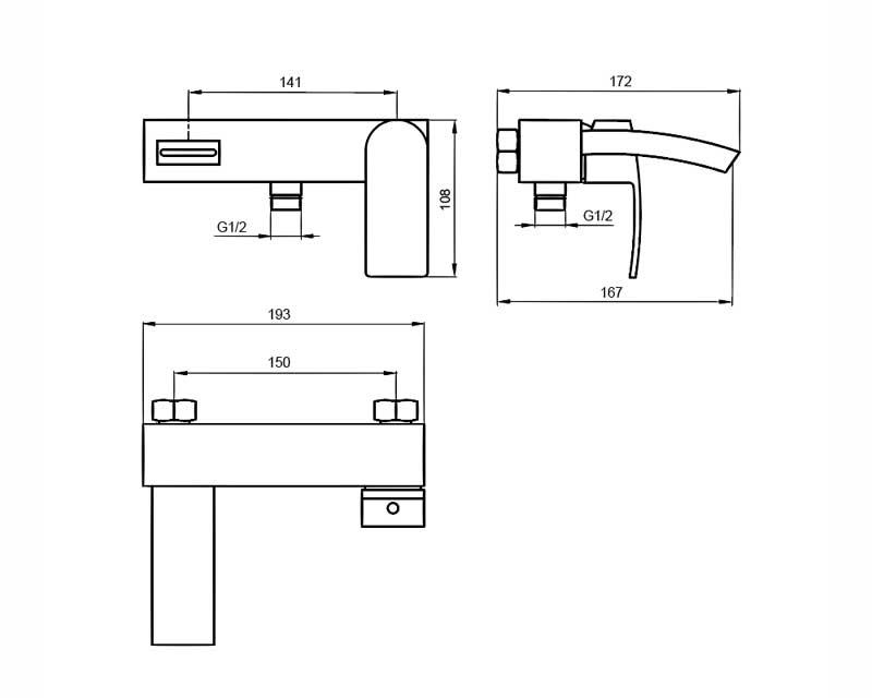 Смеситель для ванны AHTI MK405001S Mikkeli - 2
